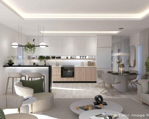 Apartament z dużym tarasem 800 m od plaży