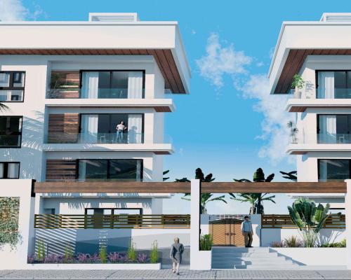 Apartament z dużym tarasem 800 m od plaży