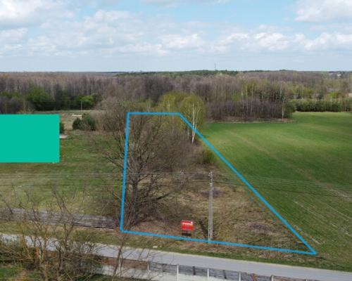 Działka budowlana 3000 m2 w Siekierce gm. Chotcza
