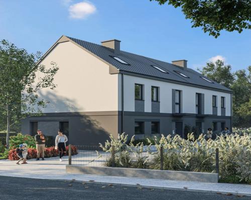 Wyjątkowy dom skrajny z dużym ogrodem – Iwiny