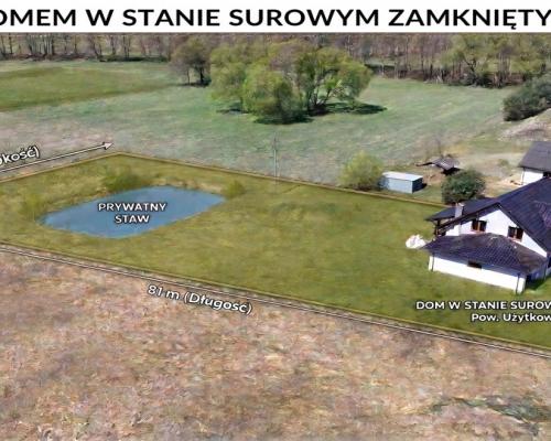 * Dom na dużej działce ze stawem Zazdrość Szubin