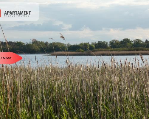 Duża działka z linią brzegową jeziora