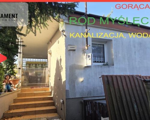 Rod Myślęcinek, domek murowany kanalizacja woda