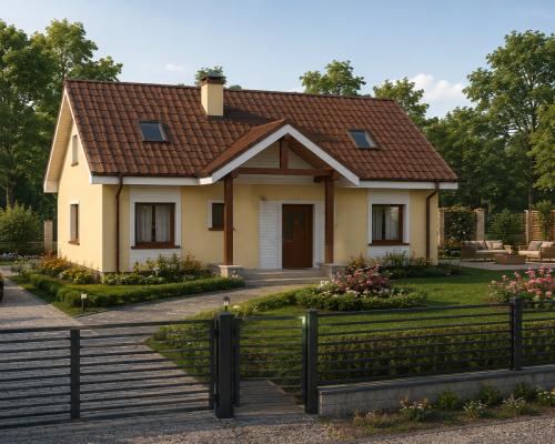 Kornelin: Gotowa Działka 1500m2 z Projektem