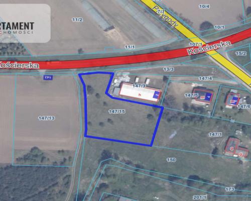 Działka 3000m2 przy DW221 - Lubań