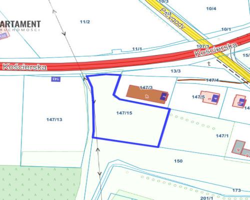 Działka 3000m2 przy DW221 - Lubań