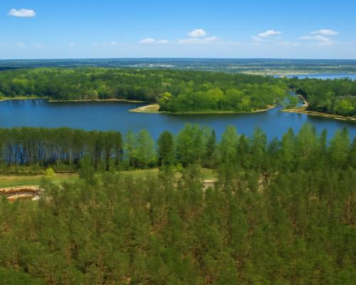 Działki z linią brzegową jeziora pod Toruniem