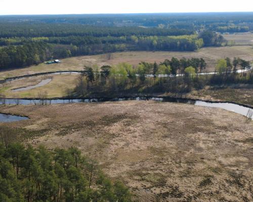 Działka  1,140 ha w lesie, przy rzece Wda-Smolniki