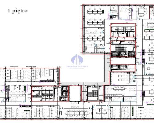 Mokotów: lokal biurowy 1486m2 do podnajmu