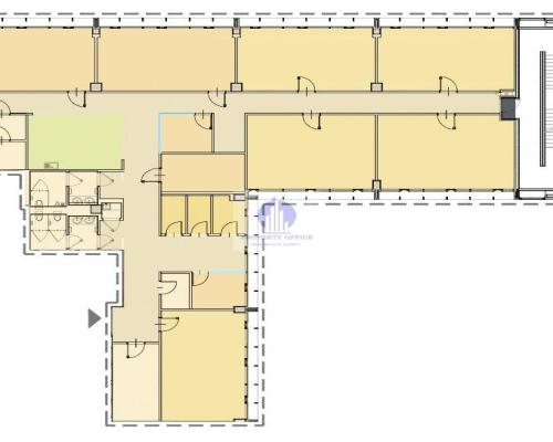 Mokotów: lokal biurowy 535m2 do wynajęcia