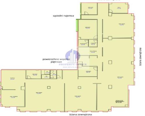 Śródmieście: lokal biurowy 748,16m2 do wynajęcia