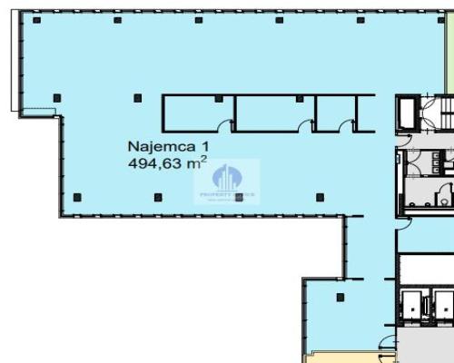Włochy: lokal biurowy 495 m2 na wynajem