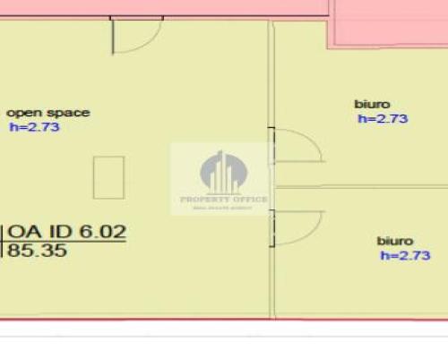 Wola: lokal biurowy 124,34m2 do wynajęcia