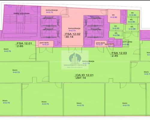 Wola: lokal biurowy 348,50m2 do wynajęcia