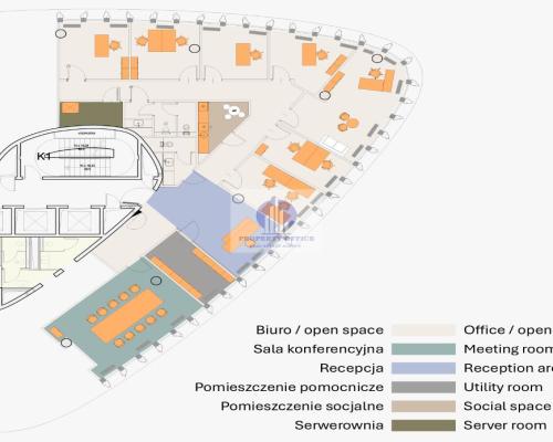 Włochy: umeblowany lokal biurowy 324m2 do wynajęcia