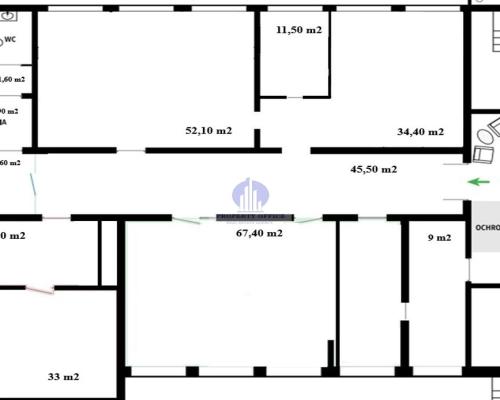 Śródmieście: lokal biurowo-usługowy 297m2 do wynajęcia