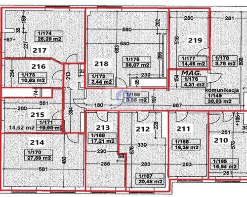 Lokal biurowy 198,96 m² na wynajem| Mokotów | BEZ PROWIZJI