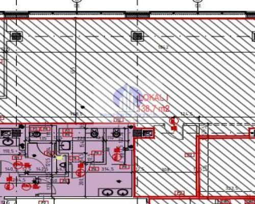 Warszawa Mokotów: lokal biurowy 184,60 m2 do wynajęcia