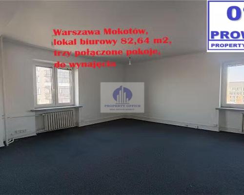 Mokotów: lokal biurowy 82,64m2 do wynajęcia