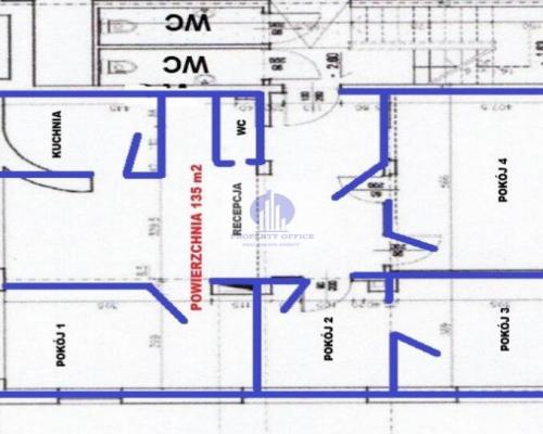 Wilanów : lokal biurowo-usługowy 135m2 do wynajęcia