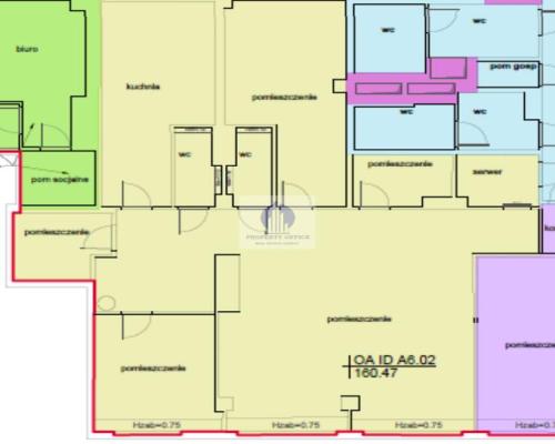 Śródmieście, biuro 191,36m2 do wynajęcia