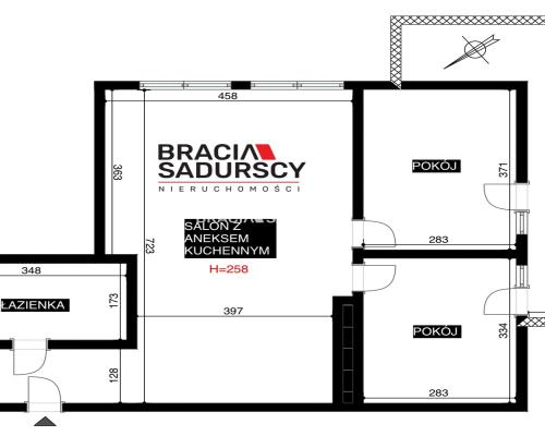Bardzo słoneczne/3-pok.mieszkanie/2021r/garaż/62m2