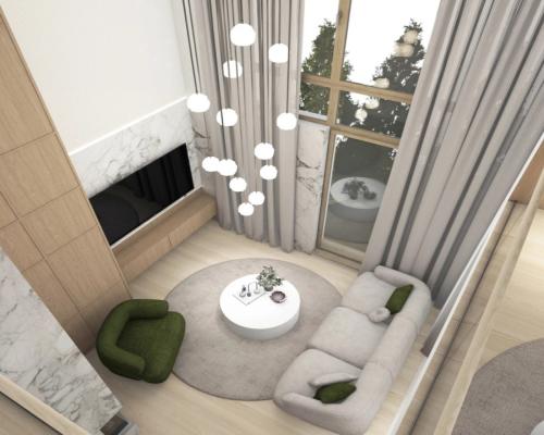 Apartament z antresolą
