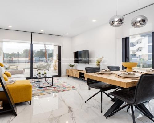 Luksusowy apartament w Orihuela Costa.   Całkowicie wykończony, piękny, jasny i przestronny apartament z 2 sypialniami, prywa