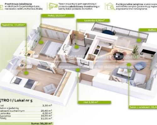 NOWOCZESNE 3-POKOJOWE MIESZKANIE | BALKON | WYSOKI STANDARD | NOWA INWESTYCJA  Na sprzedaż nowoczesne mieszkanie o funkcjonal