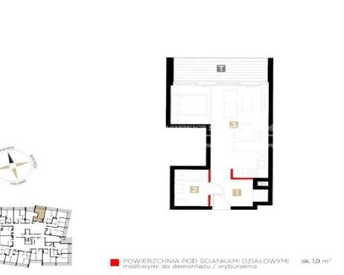 Oferujemy do sprzedaży mieszkanie 1-no pokojowe w Apartamentowcu  w malowniczej dzielnicy Bielska-Białej u podnóża g&oac