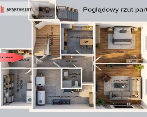 * Dom 129m2 Mrocza: 2 niezależne piętra, garaż