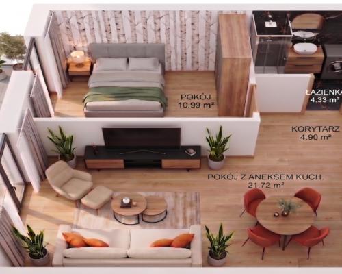 * Luksusowe M2 Szubin, 42m2, parter, nowy budynek