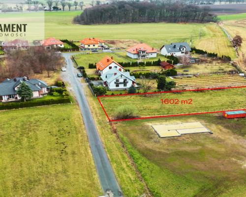 Działka Kotomierz. Media, asfalt, 1600m2