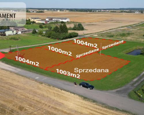 Tylko u nas! cztery działki, spokojna okolica