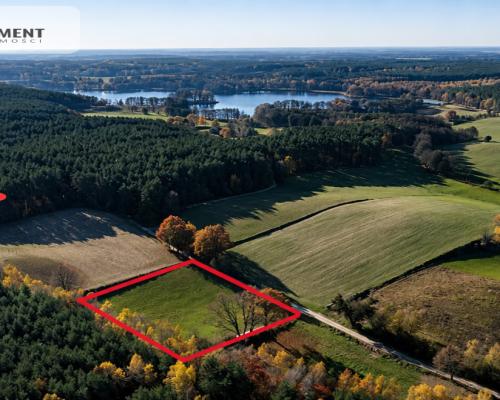 Spokój, natura, jeziora–działka zagrodowa Dormowo