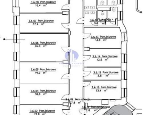 Śródmieście, biuro 338,24m2 do wynajęcia