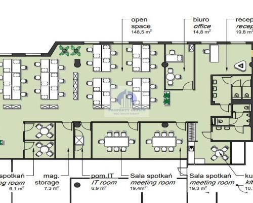Żoliborz: lokal biurowy 155m2 do wynajęcia