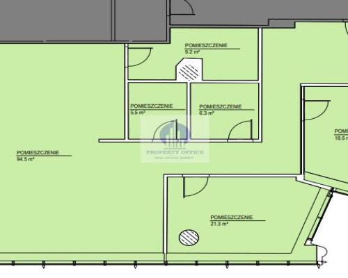 Śródmieście: lokal biurowy 220m2 do wynajęcia