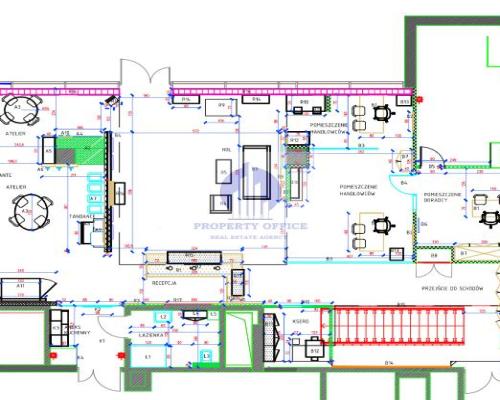 Śródmieście: lokal handlowo-usługowy 222m2 do wynajęcia