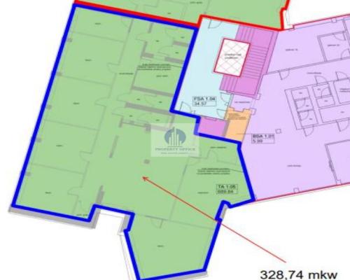 Ursynów, biuro 328,74m2 do wynajęcia