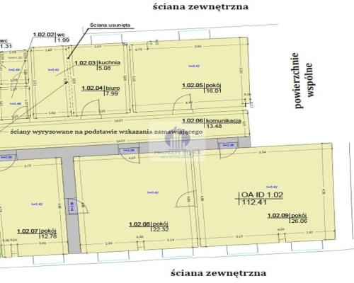 Śródmieście : lokal biurowy 112,41m2 do wynajęcia