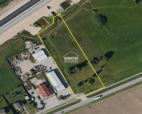 Działka rolna z WZ na 2 hale po 1000 m² – trasa S6