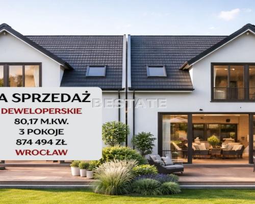 Bliźniak 80m2,dweloperskie, garaż, miejsce post.