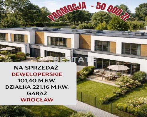Małe domki z ogródkiem i garażem, teren zamknięty