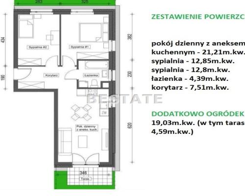 BEZ PROWIZJI, DEWELOPERSKIE, 3 POKOJE,OGRÓDEK