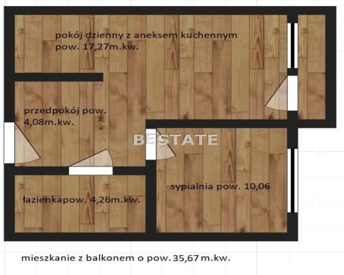 Mieszkanie z balkonem, deweloperskie, bez prowizji