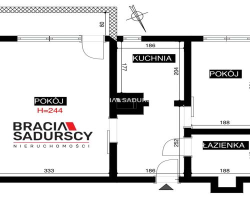2 pokoje / 32 m²/ Balkon/AGH/ Idealne pod wynajem