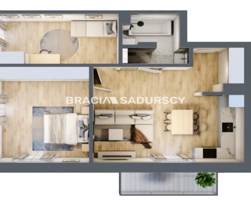 3 pok 65m2 ostatnie piętro 2 balkony winda