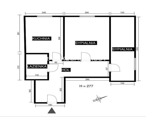 Idealne dla studenta lub inwestora, 49m2, 2 pokoje