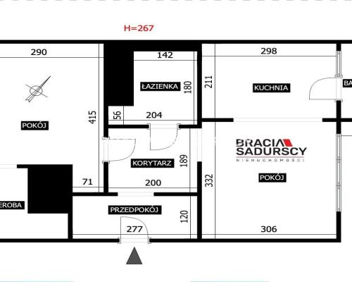 Kraków, al. Grottgera, Krowodrza - mieszkanie 39 m² z balkonem i garażem.   Na sprzedaż dwupokojowe mieszkanie o